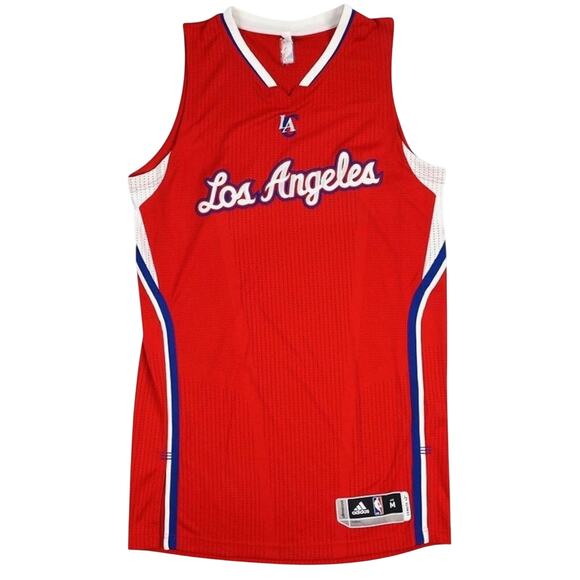 adidas Los Angeles Clippers NBA Red On-Court Team Issued Pro Cut Jersey L - Picture 1 of 5